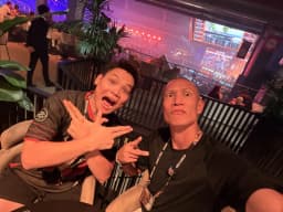 Sang Trần covering the VALORANT Grand Finals at the Esports World Cup in Paris