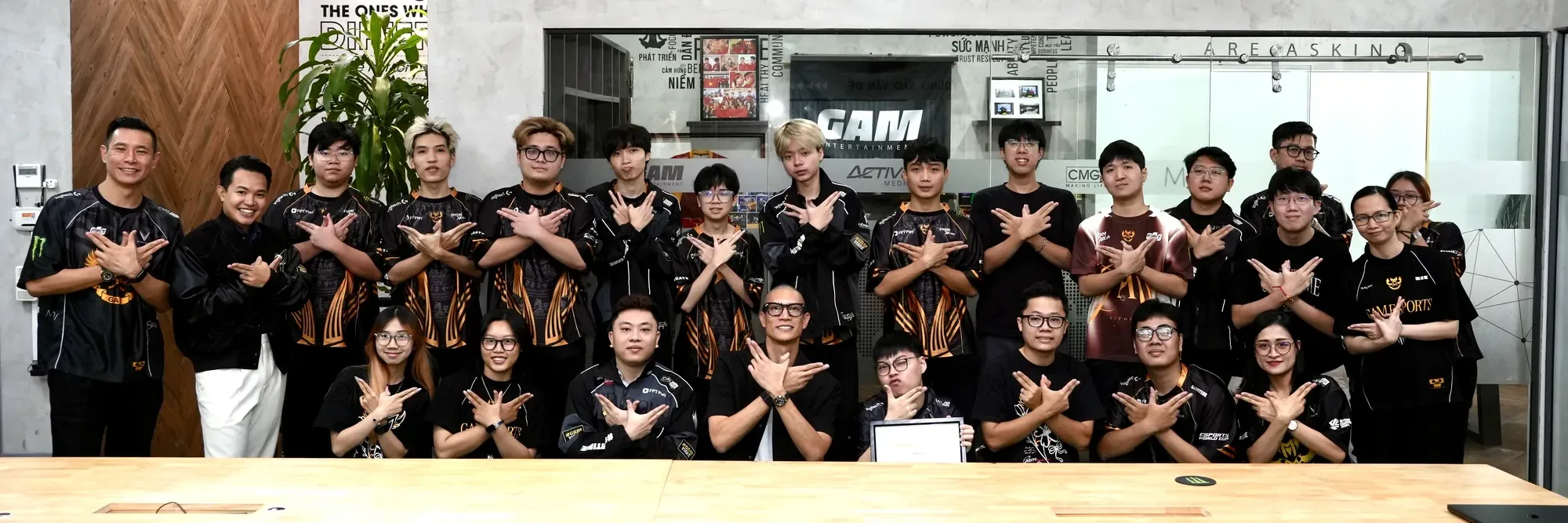The whole GAM team at GAM HQ on kickoff day, 22 October 2026